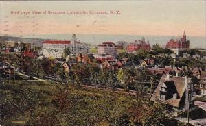 Birds Eye View Of Syracuse University Syracuse New York 1912