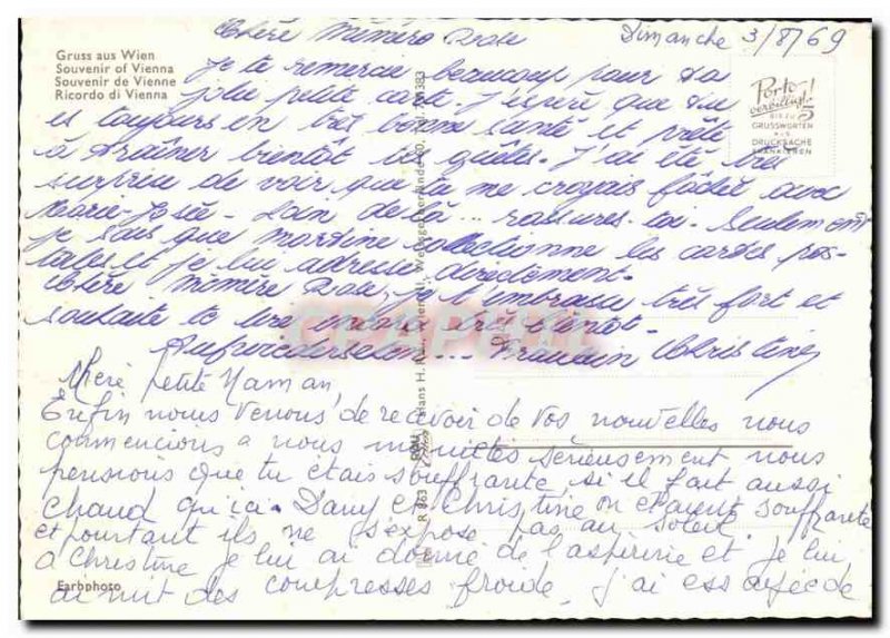 Modern Postcard Souvenir of Vienna