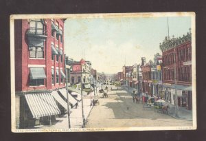 EL PASO TEXAS DOWNTOWN EL PASO STREET HORSE & BUGGY 1909 POSTCARD FRED HARVEY