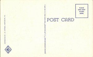 State Street Capitol Harrisburg PA Pennsylvania Linen Postcard Unposted Vintage 
