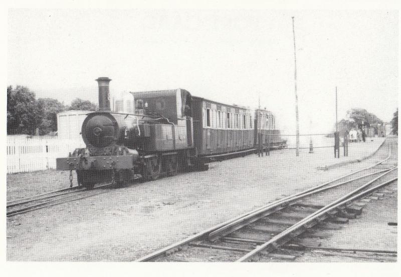 Fenella Train St Johns Station Ramsey Isle Of Man Foxdale Bridge Postcard