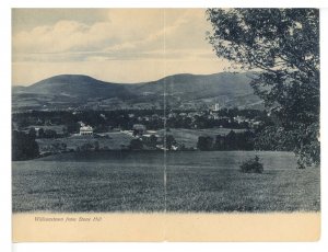 MA - Williamstown. Town View from Stone Hill ca 1904 (fold-out 7.25 X 5.5)