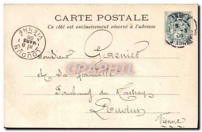 Old Postcard Paris Place de la Concorde Obelisk Eiffel Tower