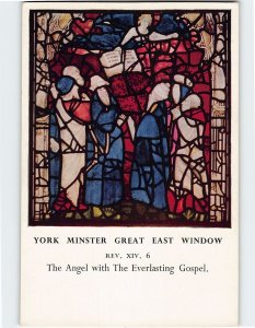 Postcard The Angel with The Everlasting Gospel, York Minster, York, England