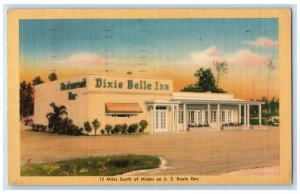 1950 Dixie Belle Inn Restaurant Bar Exterior Key West Florida FL Posted Postcard