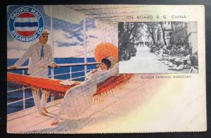 Mint Hong Kong S.S. CHINA PACIFIC MAIL STEAMSHIP CO Picture Postcard