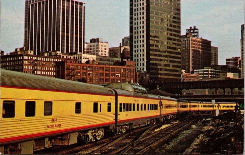 Milwaukee Road Union Pacific Railroad Train #103 Postcard PC RAILROAD