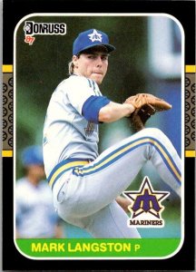 1987 Donruss Baseball Mark Langston Seattle Mariners sk20297