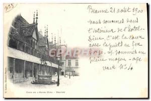 Postcard Old Court Hotel Dieu Beaune