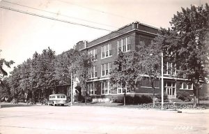 High School - Manistique, Michigan MI Postcard