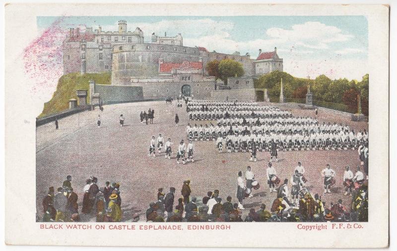 Edinburgh; The Black Watch On The Castle Parade PPC By DG & GD, Unposted 