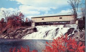 Covered Bridge at White River Junction VT, Vermont - Fall Foliage