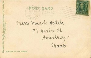 Salem Massachusetts Town House Square Metropolitan 1908 Postcard 21-10396