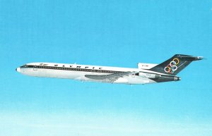 Vintage Postcard Boeing 727-200 B Jumbo Jet Olympic Airways Transportation