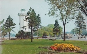 Lakeside Park Yacht Club Lighthouse Wisconsin Postcard
