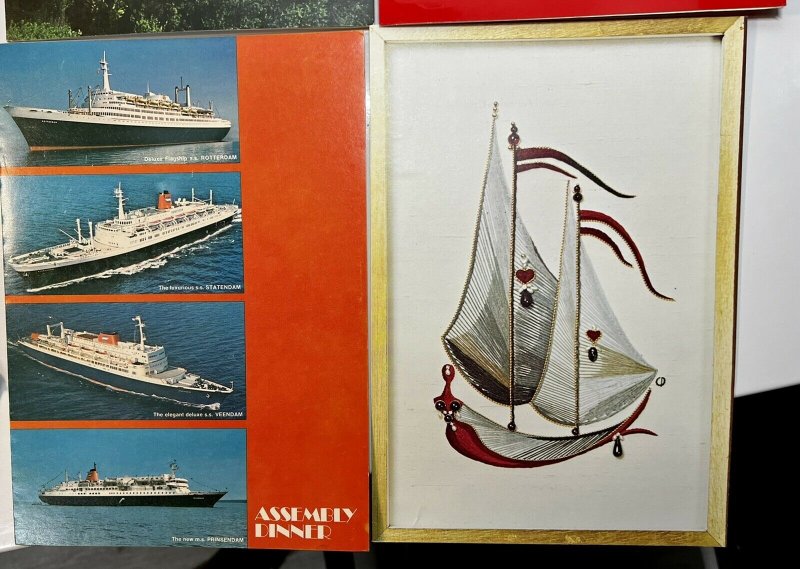 Vintage 1980s Holland America Cruises SS Statendam Dinner Menu Lot of 7