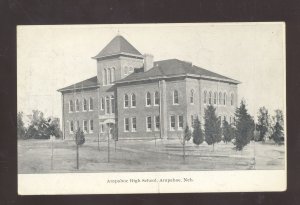 ARAPAHOE NEBRASKA ARAPAHOE HIGH SCHOOL BUILDING VINTAGE POSTCARD 1908