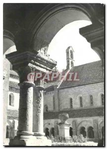 Modern Postcard Fontenay Abbey (XII century), the cloister