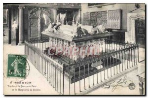 Old Postcard Museum of Dijon jeans Tomb fearless and Margaret of Bavaria