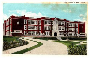 Postcard SCHOOL SCENE Clinton Iowa IA AP4721