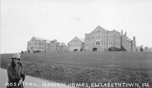 Hospital, Masonic Homes real photo - Elizabethtown, Pennsylvania PA  