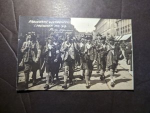 Mint Germany Military PPC Postcard Soldiers Marching German Freikorps