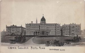 D49/ Mankato Minnesota Mn Real Photo RPPC Postcard c1910 Ladies College