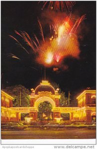 Italy Tivoli Main Entrance By Night