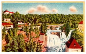 New York Ausable Chasm View of Falls