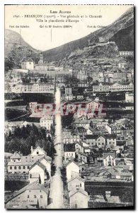 Old Postcard The Alps Briancon General view and Chaussee City the highest in ...