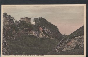 Derbyshire Postcard - Peveril Castle and Cavedale, Castleton   RS11134