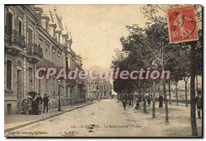 Postcard Old St Nazaire Le Boulevard at Ocean