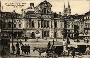 CPA ANGERS - Le Théatre et la Place du Ralliement (296851)