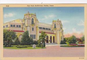 Texas Dallas Fair Park Auditorium Curteich