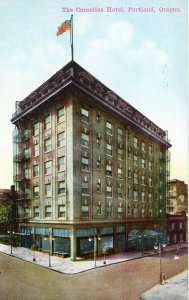 Postcard Early View of The Cornelius Hotel in Portland, OR.  L1