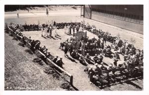 U.S. NAVAL TRAINING SCHOO~SMOKE HARBOR~PIT~MILITARY REAL PHOTO POSTCARD 1940s