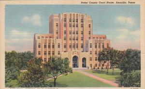 Texas Amarillo Potter County Court House 1948 Curteich