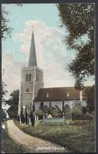 Hertfordshire Postcard - Hatfield Church      RS5248