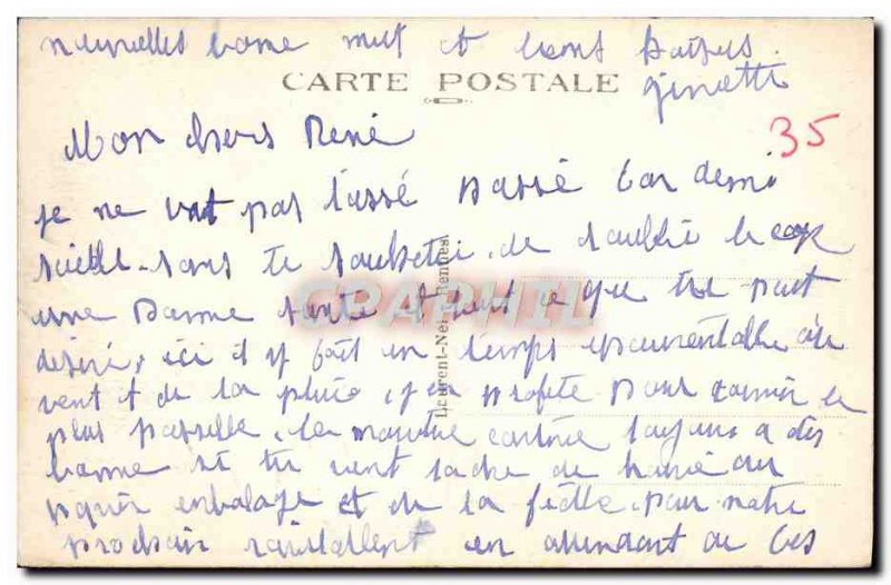 Postcard Old Chateau Combourg Interior Large living room