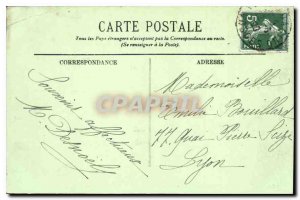 Postcard Vittel Old Statue in the Park