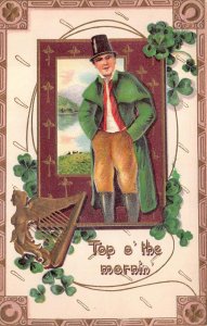 TOP OF THE MORNING IRELAND ST. PATRICK'S DAY POSTCARD (c. 1910)