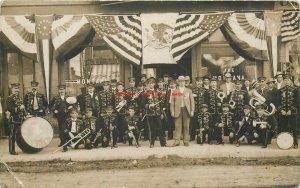 MT, Anaconda Butte or Helena? Montana,RPPC,American Federation Of Musicians Band