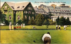Skytop Lodge PA. High Poconos Antique Divided Back Postcard Unposted Unused Vtg 