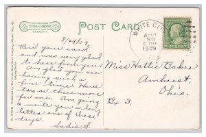 Junction City Kansas City Hall & Opera House c1909 Postmark