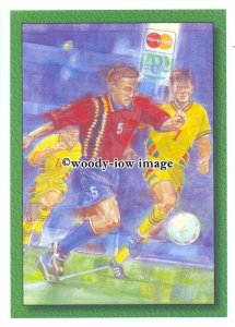 TC0129 - 1996 European Championship - Romania & Spain - art postcard