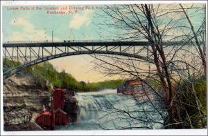 Lower Falls, Park Avenue Bridge. Rochester NY