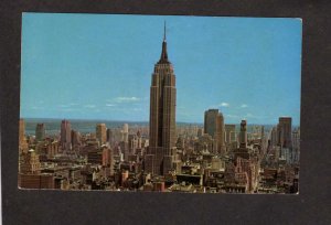 NY Skyline Empire State Bldg RCA New York City NYC Postcard