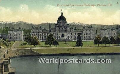 Provincial Government Buildings Victoria British Columbia, Canada Writing On ...