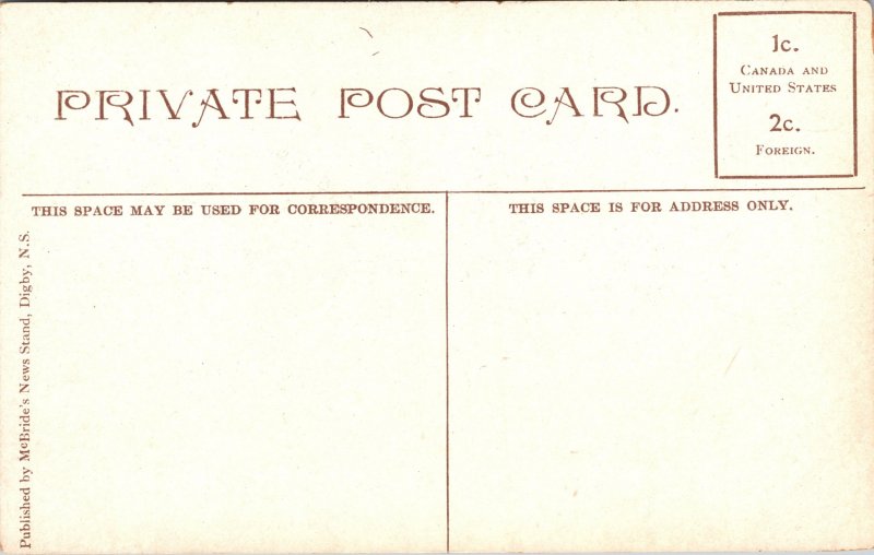 Postcard CAN Nova Scotia Digby bridge basin