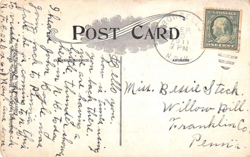 Montana Old Irrigation Wheel Poem Antique Postcard K92672